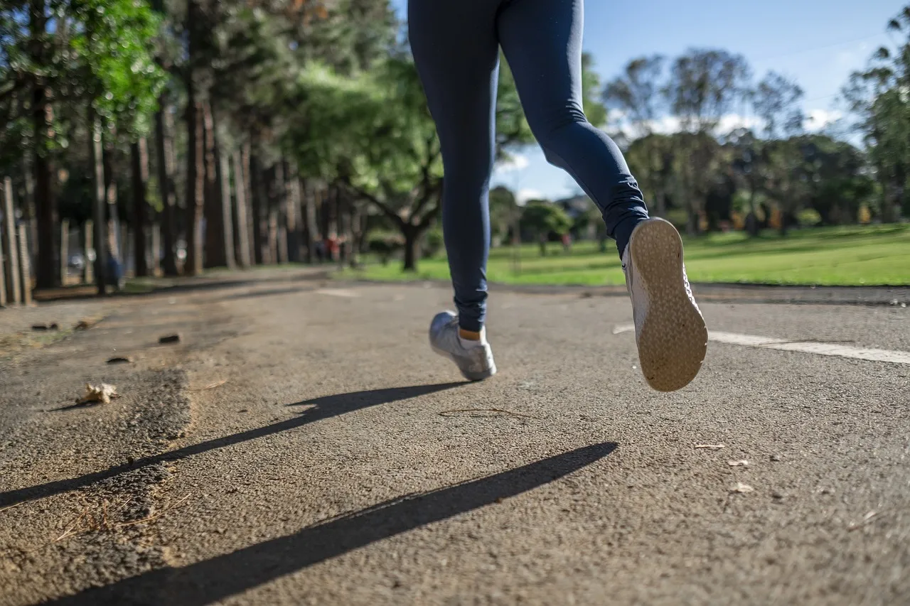 person running outside